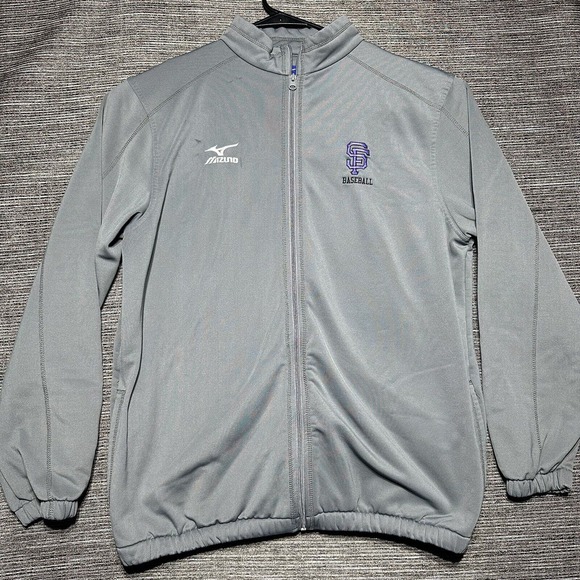Mizuno SF Giants Sweater Men’s XL Gray Full Zip - Picture 1 of 11